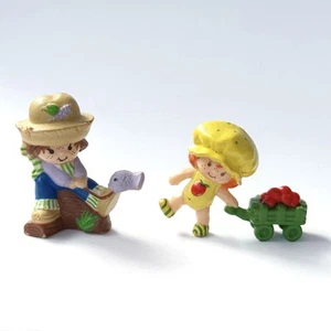 Vintage Fragola Shortcake Huckleberry Pie Mela Gnocco PVC Figure anni 80 - Foto 1 di 7