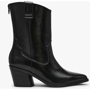 DOLCE VITA Size 6 IMANA Black Pointed Toe Block Heel Cowboy Ankle Boots NEW - Foto 1 di 14