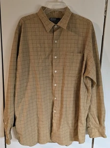 Mens XL Polo by Ralph Lauren Brown Multicolor Button Down Marlowe Shirt - Picture 1 of 6