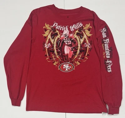 San Francisco 49ers Patrick Willis Long Sleeve Shirt NFL Team Apparel Mens large - Image 1 of 3