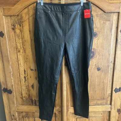 Leggings Spanx imitación cuero negros para mujer talla XL Foto 1 de 4