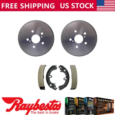 Kit de tambores de freno traseros y zapatas de freno para Toyota Celica 1990-1993 - Raybestos Foto 1 de 4