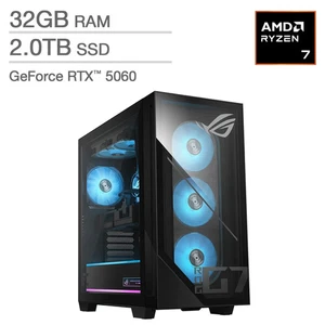ASUS ROG GM700TZ-IS768 58L Gaming Desktop - AMD Ryzen 7 8700F - RTX 5060 32GB - Picture 1 of 5