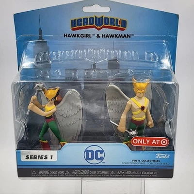 Hawkgirl & Hawkman - HeroWorld DC Series1 Juego de figuras de vinilo Funko Target Foto 1 de 4