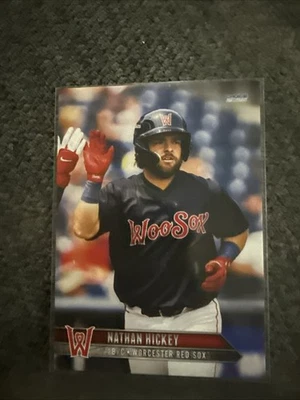 2025 choice baseball Nathan Hickey Worcester Red Sox AAA Boston Red Sox - Image 1 of 2