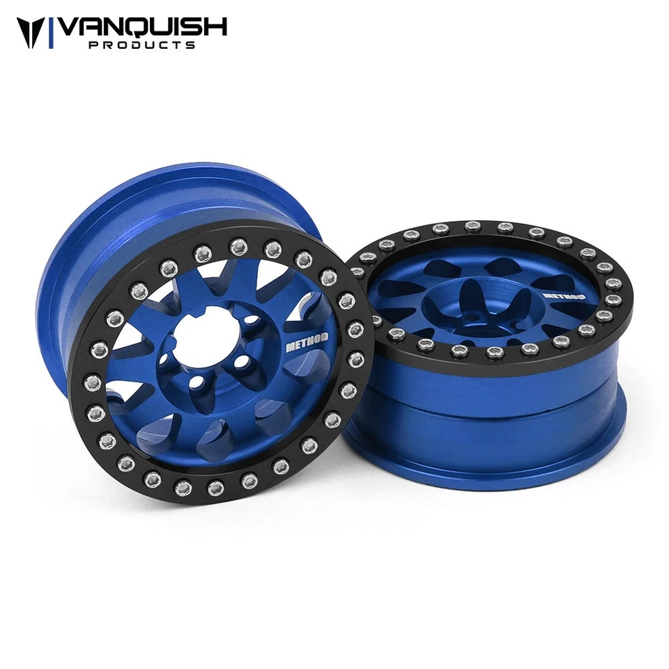 NEW Vanquish VPS07760 Method 1.9 Wheel 101 Blue Anodized V2 (2) FREE US SHIP - Image 1 of 1
