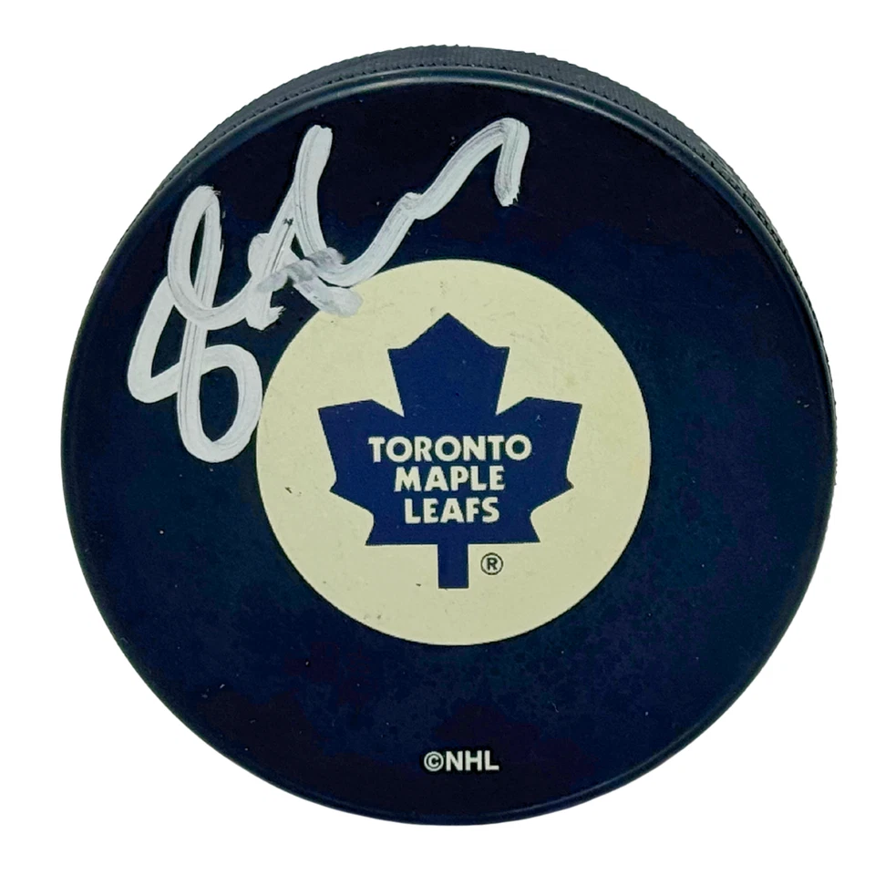 Серебряная шайба с автографом Стива Томаса из Toronto Maple Leafs NHL - Изображение 1 из 4