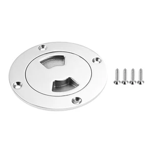 Boat Hatch Cover 316 Stainless Steel 3" Round Ship Hatch Cover Inspection Cabin - Picture 1 of 11