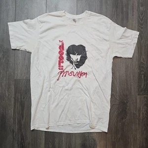 Vintage Jim Morrison The Doors White Cotton T-Shirt Single Stitch Size XL - Picture 1 of 5