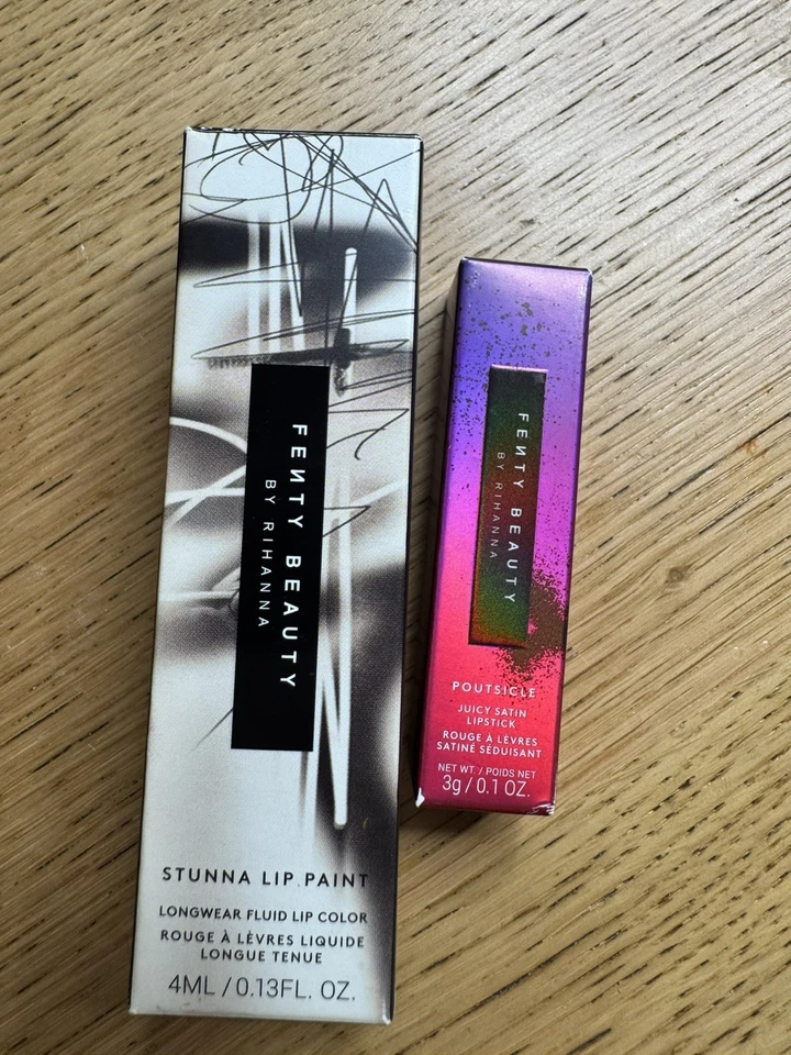 Fenty Stunna Lip Paint  UNLOCKED + Poutsicle Juicy satin Lipstick SET - Image 1 of 4