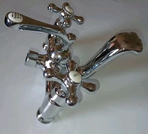 CLAWFOOT DECK TUB HANDSHOWER RIM MOUNT ELEPHANT SPOUT ASSY ONLY, FREE SHIP - Picture 1 of 4
