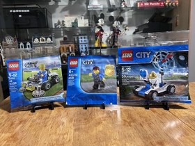 New LEGO City Polybag Set Lot 5000281 Chase McCain 30224 Lawn Mower 30315 Space