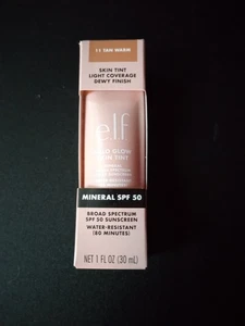 NEW e.l.f. Halo Glow Skin Tint SPF 50, Vegan & Cruelty-Free *11 TAN WARM* - Picture 1 of 4
