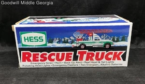 White/Green HESS 1994 Rescue Truck W/Box - Picture 1 of 7