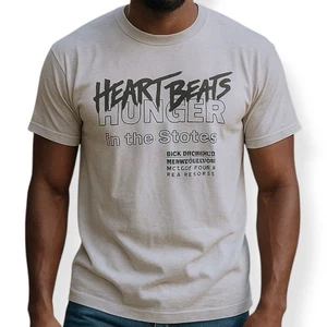 Vintage Rick Springfield T Shirt Medium Heart Beats Hunger in the States Gray - Picture 1 of 5