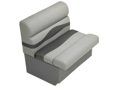 Taylor Made 674641 30" Pontoon Bench Seat with Storage - White Foto 1 de 4