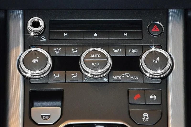 Cubierta de control de volumen estéreo de CA de consola de cristal para Range Rover Evoque 12-18 Foto 1 de 1