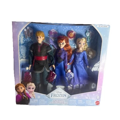 Disney Frozen Ice Skate Adventure Set Anna Elsa Kristoff Dolls NEW - Image 1 of 4