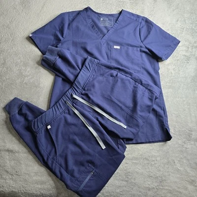 Conjunto Exfoliante Figs Azul Marino Para Mujer L Catarina Un Bolsillo Top Zamora Pantalones para Correr XL Foto 1 de 4