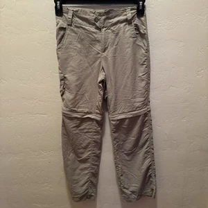 COLUMBIA Pants Kids Size 14 Convertible Zip-Off Adjust Waist Omni-Shade Khaki - Picture 1 of 14