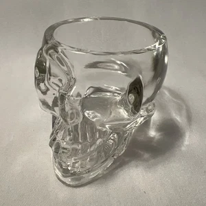 Crystal Head Vodka Klarglas Totenkopf Schnapsglas 2,5" Barware Schwer - Bild 1 von 7