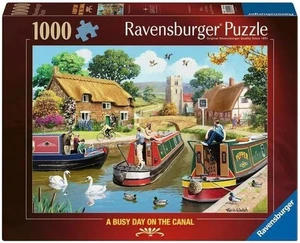 Ravensburger Jigsaw Puzzle 1000 Pieces 12+ Ages A Busy Day at the Canal - Picture 1 of 2