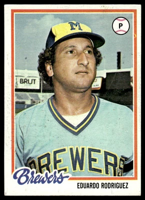 1978 Topps Eduardo Rodriguez Milwaukee Brewers #623 - Image 1 of 2
