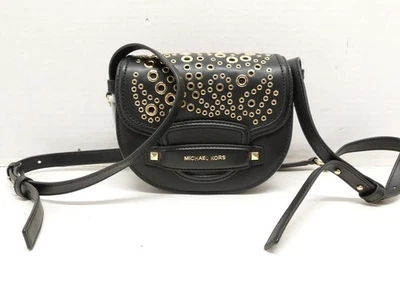 Bolso Bandolera Michael Kors Cary Pequeño Cuero Ojal Sillín NUEVO Foto 1 de 4