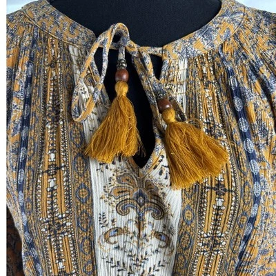 Top estilo túnica elástica manga larga Mason & Belle 2XL Foto 1 de 4