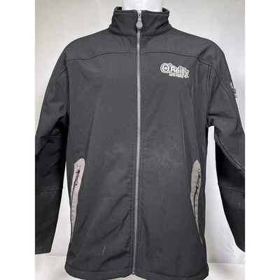 O'Reilly Auto Parts North End Black Soft Shell Full Zip Jacket Men's LARGE - Image 1 of 4