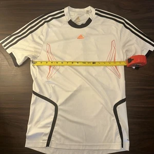 Camiseta de fútbol Adidas mediana blanca y negra Predator Futbol auténtica de colección - Imagen 1 de 8