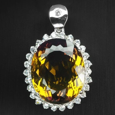 Colgantes hechos a mano boutique de plata de ley 925 de 23,75 quilates ametrino amarillo púrpura Foto 1 de 4