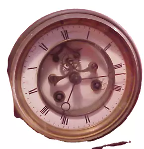 Antique 4 3/4" FRENCH BROCOT French Movement with Bell and Pendulum No 7116 - Picture 1 of 18