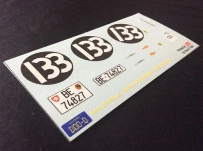 1965 OLLON-VILLARS #133 FERRARI 250 GT LUSSO DANIEL SIEBENMANN 1:18 DECALS - Photo 1/2