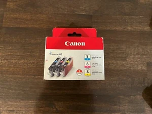 Genuine Original Canon CLI-8 Cyan Magenta Yellow Ink Cartridges New in Box - Picture 1 of 1
