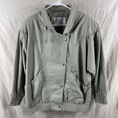 Chaqueta Mulberry Street Vintage Para Hombre Verde Manga Larga Cuello Abotonado Talla S Foto 1 de 4