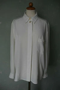BASLER Horst Basler Bluse creme weiss schick langarm Business Größe 44 XXL - Bild 1 von 4