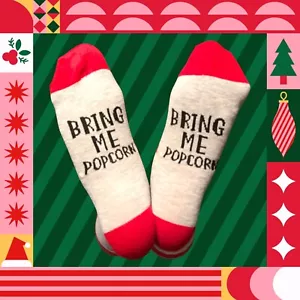 2 Pares Palomitas Divertidas Broma Novedad Calcetines Regalo Navidad Hombre 6-11 para él - Imagen 1 de 6