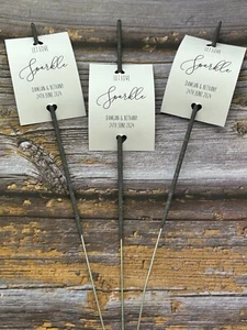 100 Personalised Sparkler Tags Wedding/party - Picture 1 of 14