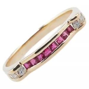 AUTHENTIC Ring ring K18YG yellow gold #14(JP Size) Women - Picture 1 of 7