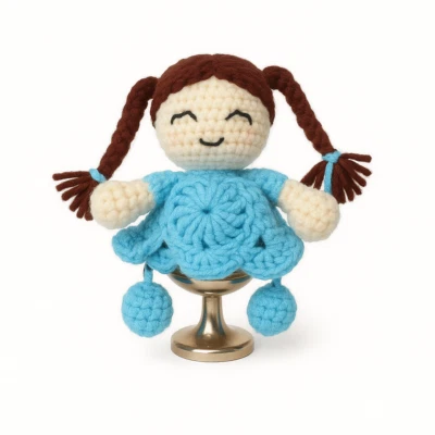 Crochet Doll for Her | Amigurumi Princess Stuffed Doll | Best Gift for Baby Girl - Image 1 of 4