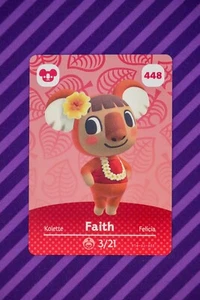 Faith #448- Series 5 (NA/US) - Animal Crossing Amiibo Card - Never Scanned - Picture 1 of 1
