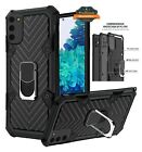 For Samsung Galaxy S21 Fe /Fan Edition Ring Holder 360° Kickstand Tpu Case Cover