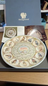 Wedgwood Calendar Collector Plate '1989' Birds of Prey, Original Box, GC - Picture 1 of 10