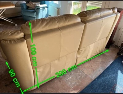 sofá 2 plazas abatibles relax cuero mecanismo perfecto y cuero razonable - Imagen 1 de 4