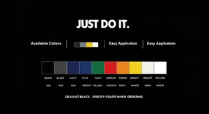 ๐ฅ (Just Do It - Ferro da stiro su decalcomanie)TAGLIA 10" larghezza per 3,5" altezza - Foto 1 di 2