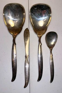 FLAIR 1847 ROGERS BROS SILVERPLATE 4 SERVING PIECES Spoon Knife - Picture 1 of 3