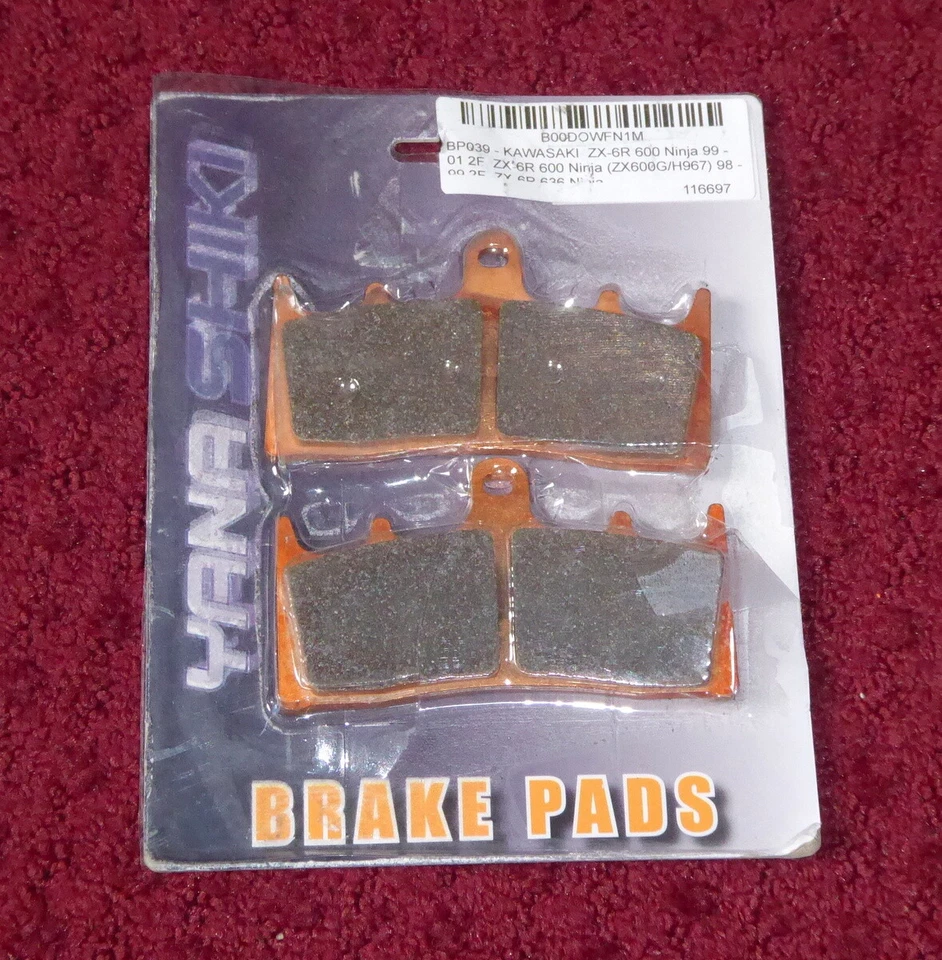 Yana Shiki BP039 Brake Pads Kawasaki ZX600/ZX900 Suzuki GSX-R1000/R1100 Two Pair Foto 1 de 2
