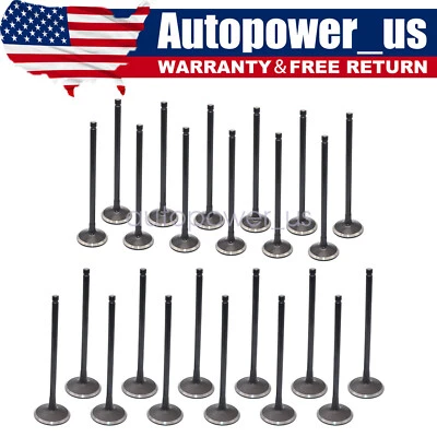 Válvulas de escape de admisión aptas para 01-15 Acura Honda 3.2L-3.7L V6 VTEC SOHC 24v J37A Foto 1 de 4