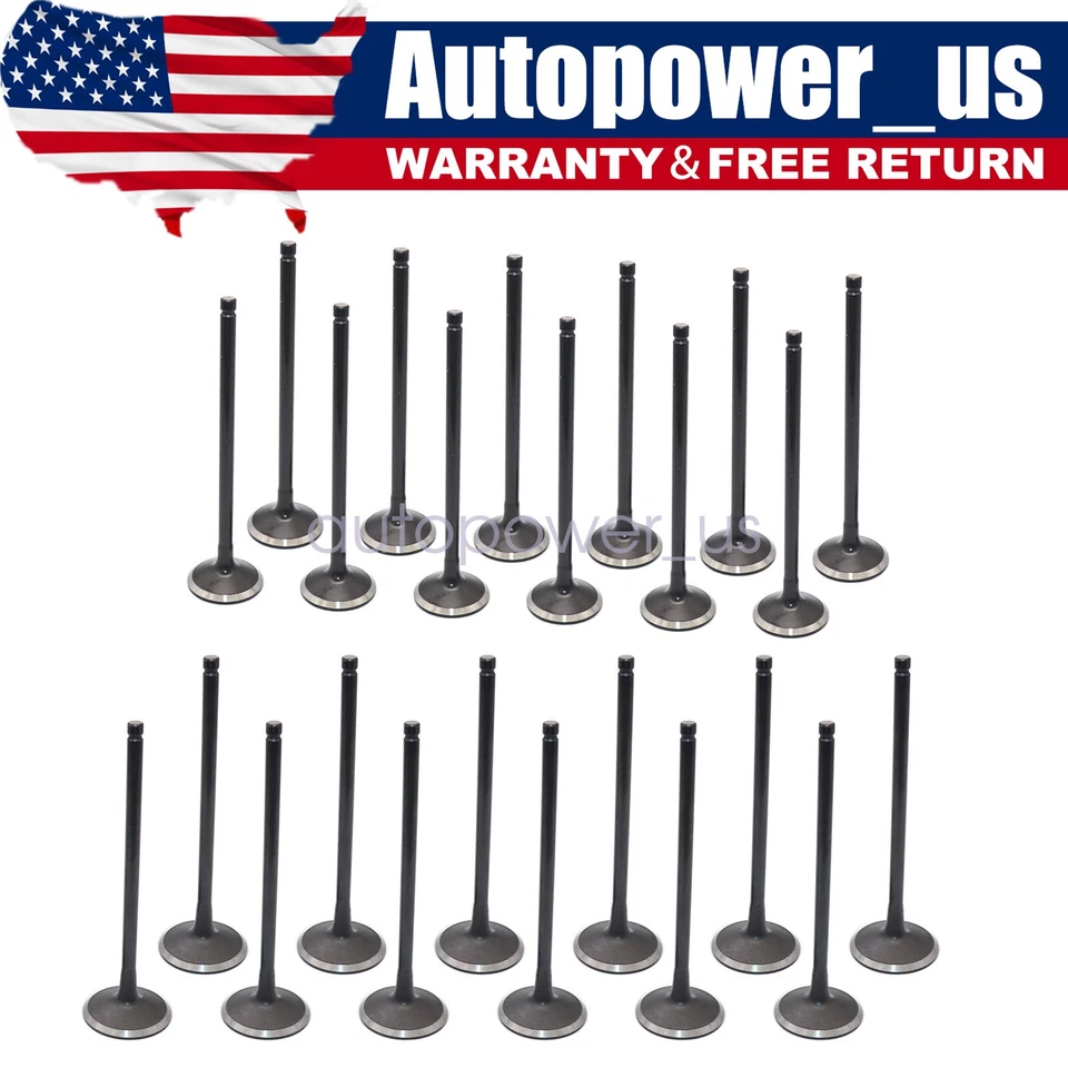 Válvulas de escape de admisión aptas para 01-15 Acura Honda 3.2L-3.7L V6 VTEC SOHC 24v J37A Foto 1 de 4